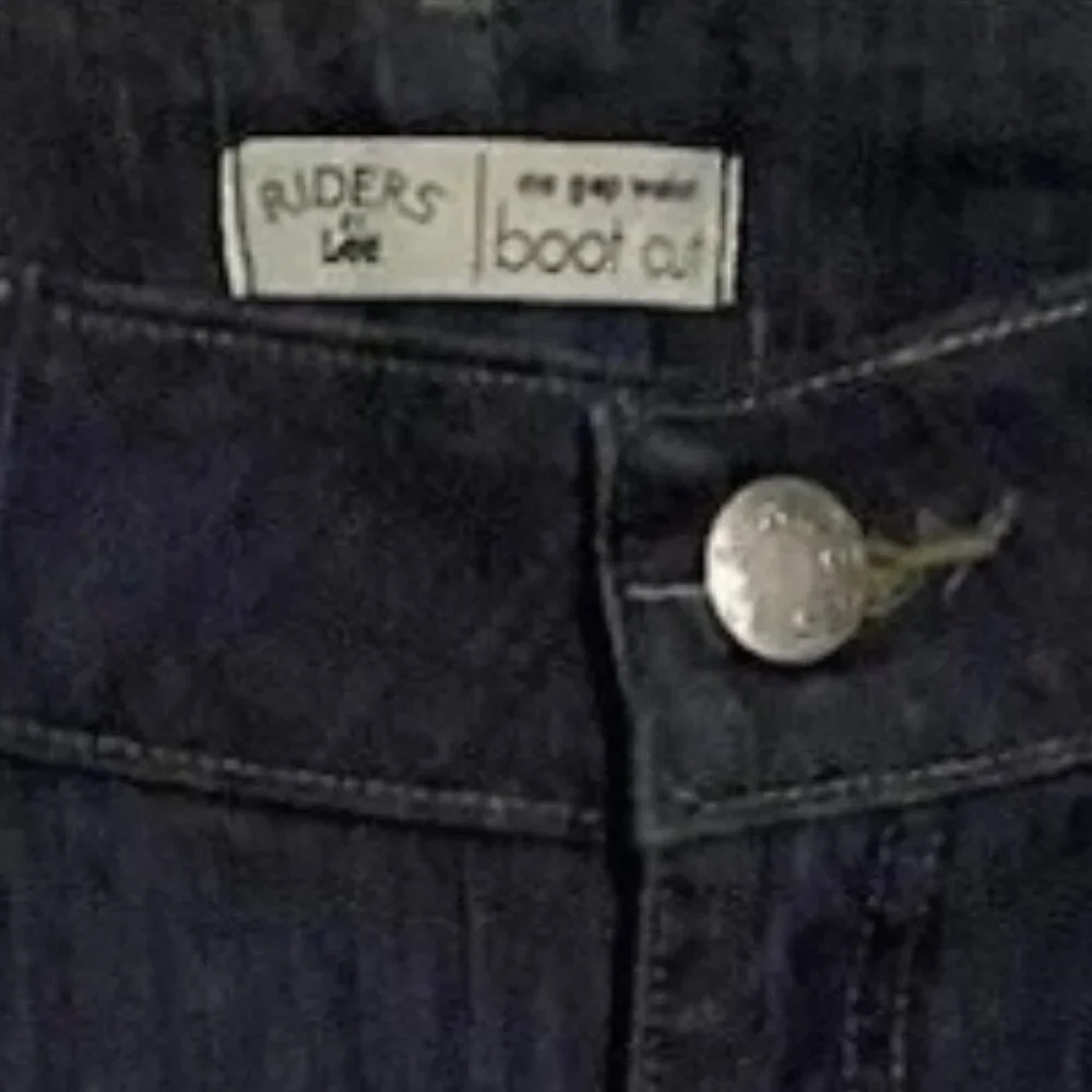 NWOT Riders by Lee No Gap Bootcut Stretch Jeans Dark Wash 24W✨50% Off Bundles 3+ - Picture 5 of 15